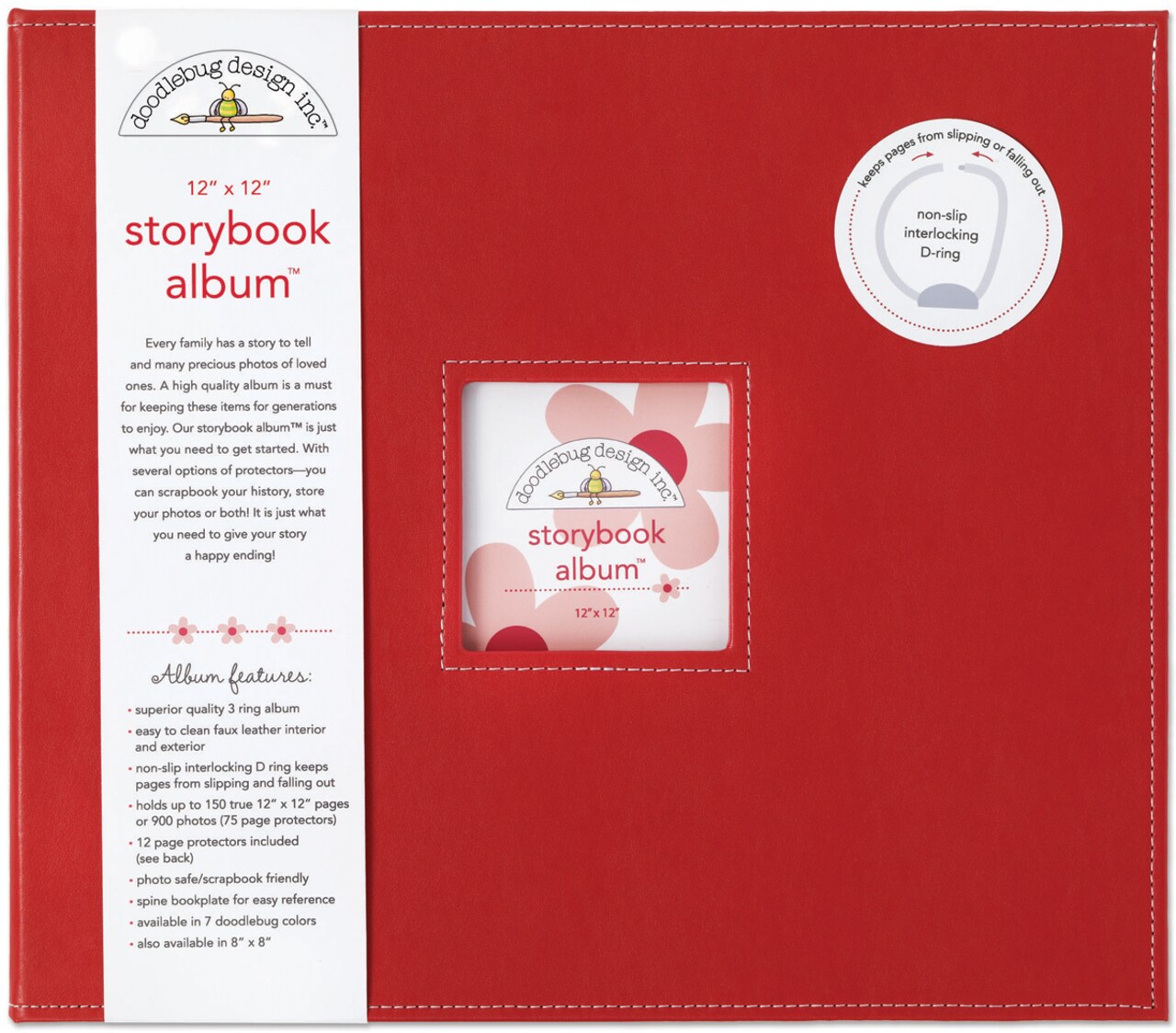 Doodlebug Storybook D-Ring Album 12&#x22;X12&#x22;-Ladybug